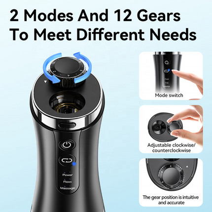 Portable Visual Water Flosser with 2000mAh Battery and App Control