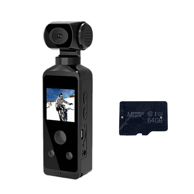 Portable 4K Ultra HD Action Camera 270° Flip Lens WiFi Mini Sports Camera for Cycling Travel and Vlogging