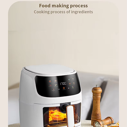 Large Capacity 8L Smart Air Fryer 1400W Touch Control Portable Home Cooking Fryer