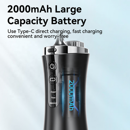 Portable Visual Water Flosser with 2000mAh Battery and App Control