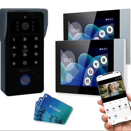 Smart Video Intercom with Touch Screen, RFID Unlock & Remote Monitoring