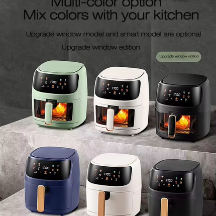 Large Capacity 8L Smart Air Fryer 1400W Touch Control Portable Home Cooking Fryer
