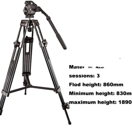 Portable 180cm Aluminum Camera Tripod with Rolling Dolly Base Heavy Duty 8kg Support