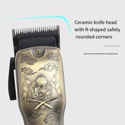 Professional Cordless Hair Clipper with LCD Display Stainless Steel Blades Rechargeable Trimmer