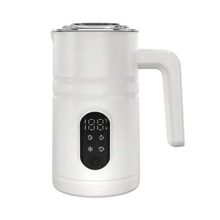 Premium 4-in-1 Milk Foam Maker & Warmer – Quiet 400W Electric Frothing System for Home Coffee Bar