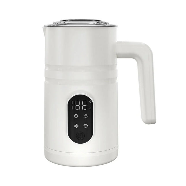 Premium 4-in-1 Milk Foam Maker & Warmer – Quiet 400W Electric Frothing System for Home Coffee Bar