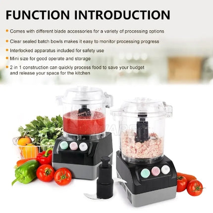 Electric Vegetable & Fruit Cutter Machine 600W 3L Food Slicer Processor