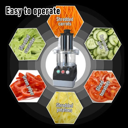 Electric Vegetable & Fruit Cutter Machine 600W 3L Food Slicer Processor