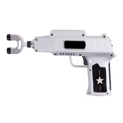 Handheld Massage Gun with 51W Motor 10 Heads 6-Speed Levels Pear White