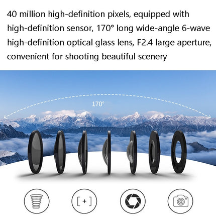 Compact 4K Outdoor Action Camera WiFi Waterproof Wearable Video Recorder