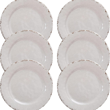 Classic 11-Inch Round Melamine Plates Set of 4 for Kitchen, Salad, Pasta and Party Use