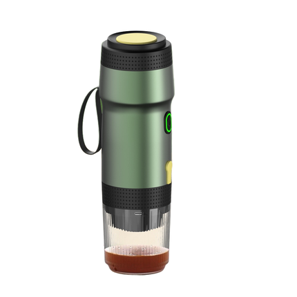 Rechargeable 3 in 1 Portable Espresso Coffee Maker with Digital Control for Home Car and Outdoor Use