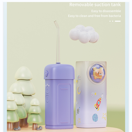 Portable Rechargeable Water Flosser with 2 Cleaning Modes and Detachable 120ml Tank