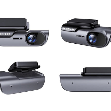 4K Dual Lens Car Dash Camera with WiFi App Control, Night Vision and Loop Recording