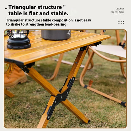 Lightweight Foldable Outdoor Table with Adjustable Height for Camping, Picnic & Travel
