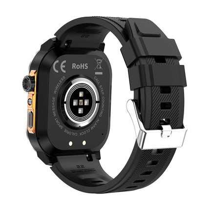 1.96in AMOLED Outdoor Smart Watch with Bluetooth Calling, SOS Alert, Compass and IP68 Waterproof Design