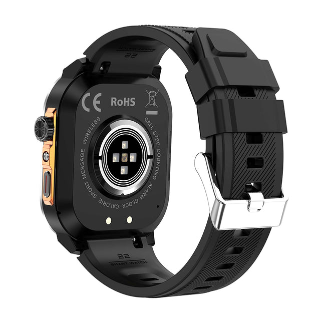 1.96in AMOLED Outdoor Smart Watch with Bluetooth Calling, SOS Alert, Compass and IP68 Waterproof Design