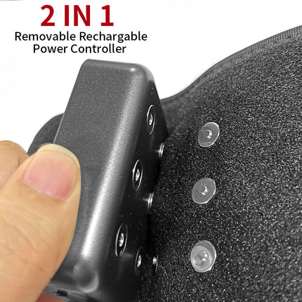 Portable Infrared Relaxation Belt Adjustable Timer Brightness Red Light Black