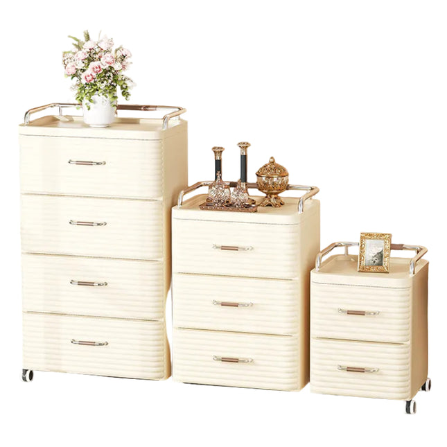 Modern Rectangle Storage Cart – Eco-Friendly Foldable Multi-Layer Organizer