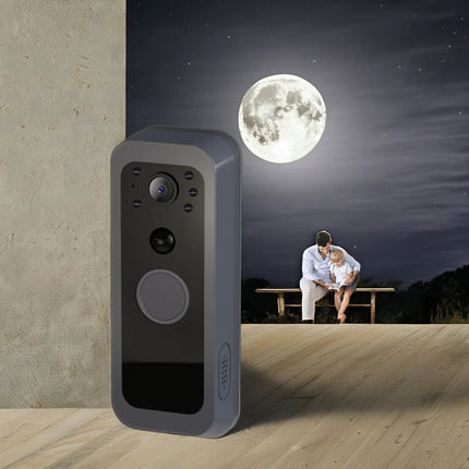 Smart Video Door Viewer with Indoor LCD Screen, Rechargeable Door Camera, Motion Alert & Weatherproof Design