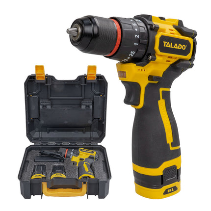 Rechargeable Cordless Impact Drill Electric Screwdriver Set High Power Variable Speed