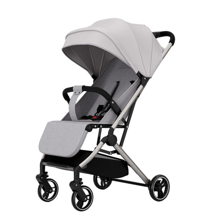 Portable 3-in-1 Pushchair Pram with Multi-Position Recline, EVA Wheels and Easy Folding Design