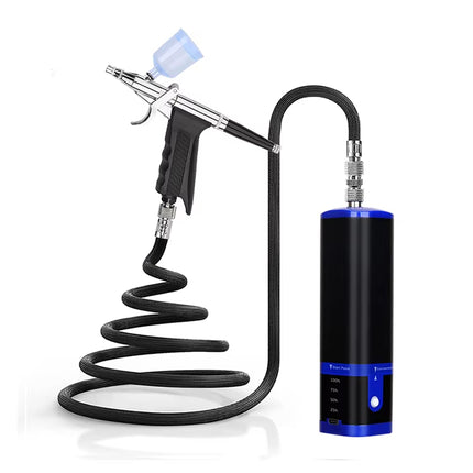 Portable Wireless Airbrush Kit USB Rechargeable Mini Compressor for Makeup Nail Art Cake Decorating