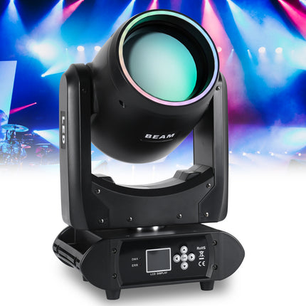 100W RGB LED Moving Head Stage Light with Multi Colour Effects and Pattern Projection for DJ Party Events