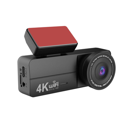 4K Dual Lens Car Dash Camera with WiFi App Control and Rear Camera Recording