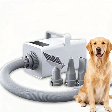 Low-Noise Adjustable Dog Hair Dryer for Fast and Safe Grooming