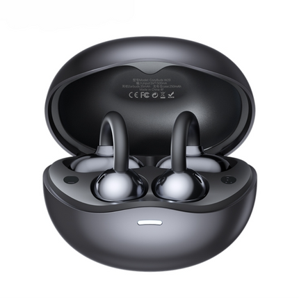 Portable Clip-On True Wireless Earbuds with Bluetooth 5.4, Low Latency, IPX4 Water Resistant