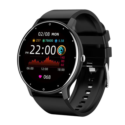 Rechargeable Fitness Smartwatch 400mAh Battery, Sleep Monitor & Music Control