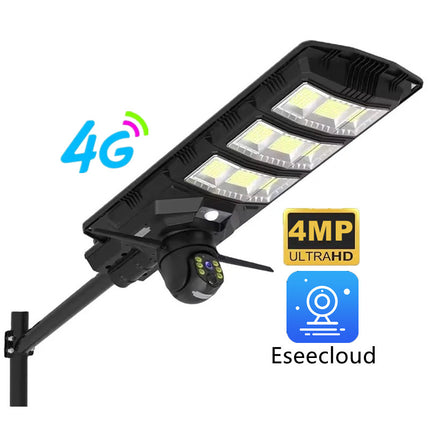 4MP 2K Solar PTZ Security Camera with Motion Detection and Street Light