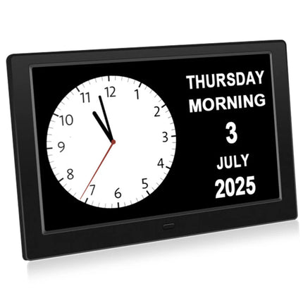 Smart 10” LCD Digital Photo Display Clock with Alarm, Remote & Adaptive Brightness