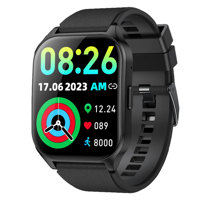 Rechargeable 2-in-1 Smartwatch for Fitness, Steps, Heart Rate & Activity Tracking