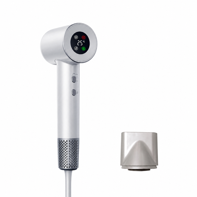 Professional High-Speed Ionic Hair Dryer with Digital Display & Style-Lock Cooling