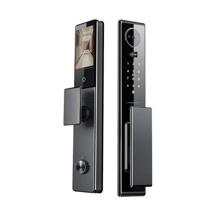 Aluminum Alloy Digital Door Lock with 360° Fingerprint, HD Camera, OLED/IPS Screen & App Unlock