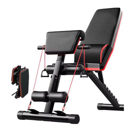 Compact Fold-Down Adjustable Strength Training Bench Home Fitness Equipment