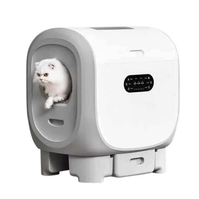 Automatic Smart Cat Litter System with Mobile App Control – Extra-Large 101L Space & Smell Reduction