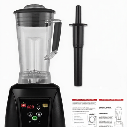 High Capacity Countertop Blender 2200W 2L Button Operated Black