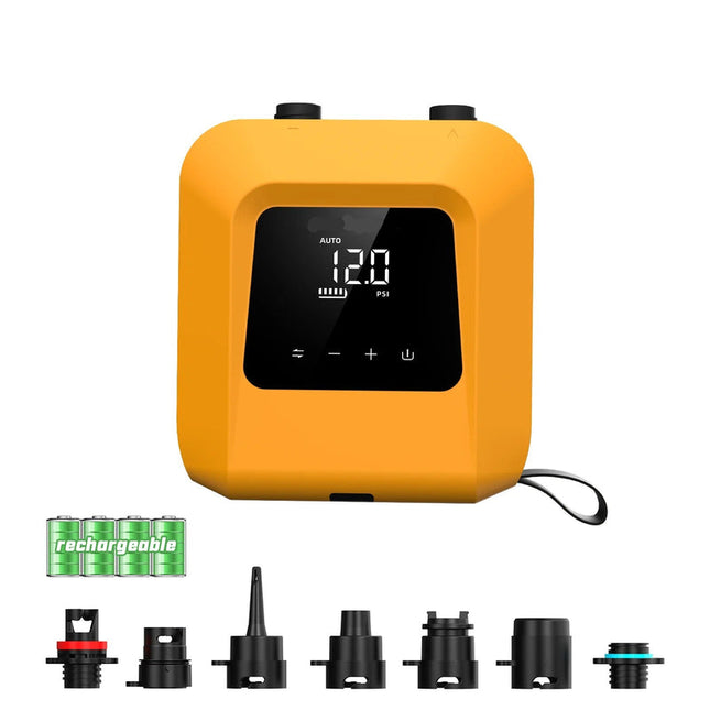 Cordless 20PSI Smart SUP Pump, Dual-Stage Electric Inflator & Deflator for Outdoor Gear
