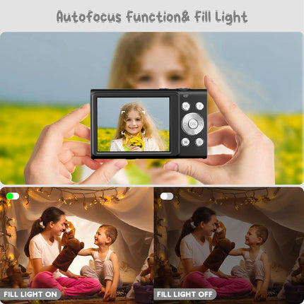 Portable 48MP Digital Camera with 4K Video, 16x Zoom and 2.88" IPS Display
