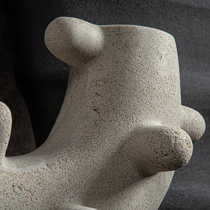 Resin Coastal Sea Cucumber Sculpture for Tabletop Ocean Décor