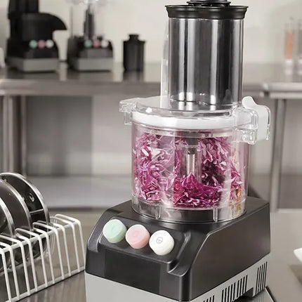 Electric 2-in-1 Food Cutter Processor with High-Speed Motor and Batch Bowl