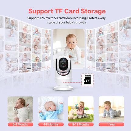 Rechargeable 7 Inch 720P Camera Monitor with Night Vision 300m Range VOX Mode