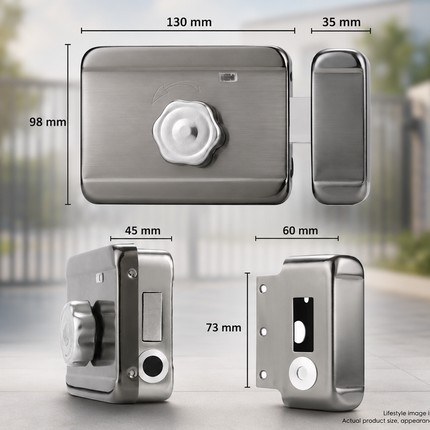Smart Outdoor Gate Lock, Waterproof Zinc Alloy Design with Fingerprint, Password, Card & App Control