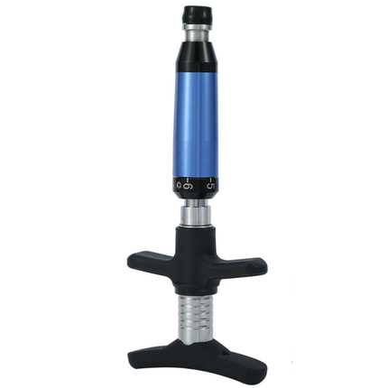 Handheld Manual Percussion Muscle Massager 6-Level Adjustable Intensity Single Head – Blue