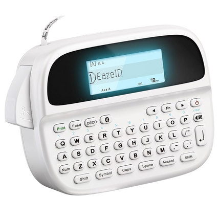 Cordless Bluetooth Label Maker Thermal Printer Rechargeable Compact White