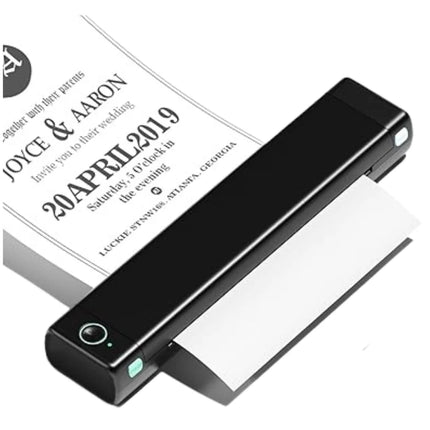 Compact Wireless Thermal Document Printer for A4 & Letter Pages – Rechargeable USB-C