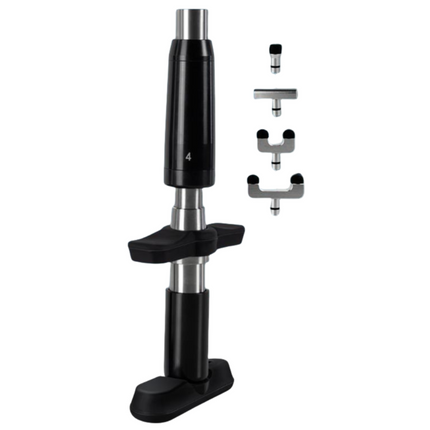 Manual Impact Massage Gun – Adjustable Force Levels, Interchangeable Heads, Black
